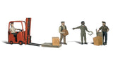 A2192 - Workers With Forklift (N Scale)