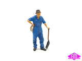 Fireman Standing With Shovel HO