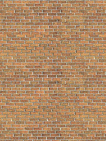 AP-BM007 - Art Printers - Backscenes Building Paper - Red Brick - Light (HO Scale)