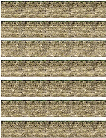 AP-BM026 - Art Printers - Backscenes Building Paper - Single Dry Stone Wall (HO Scale)