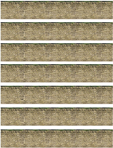 AP-BM026 - Art Printers - Backscenes Building Paper - Single Dry Stone Wall (HO Scale)