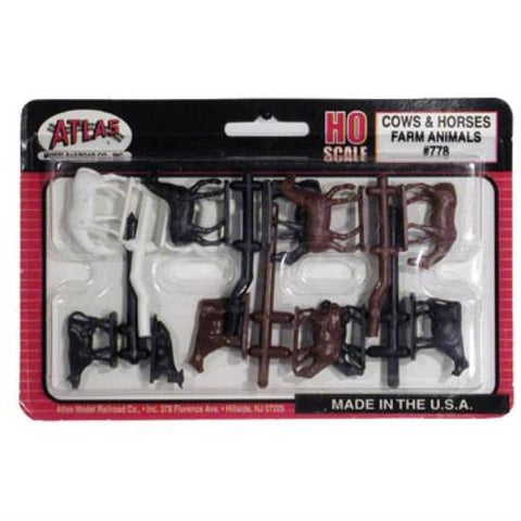 Atlas - AT-0778 - Cows and Horses (HO Scale)