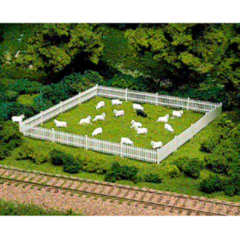 Atlas - AT-0779 - Sheep - 18 White, 1 Black (HO Scale)