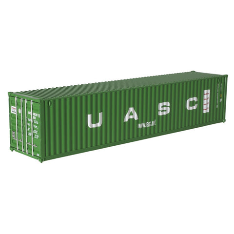 Atlas - AT-20006547 - 40' Standard Height Container - United Arab Shipping Co. (UACU) - Set #1 (HO Scale)