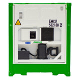 Atlas - AT-20006725 - 40' Refrigerated Container [3-Packs] Evergreen - Set# 2 - EMCU 5321510, EMCU 5321551, EMCU 5321649 - White/Green (HO Scale)