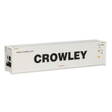 Atlas - AT-20006728 - 40' Refrigerated Container [3-Packs] Crowley - Set #1 - CMCU 5536500, CMCU 5536579, CMCU 5536624 - White/Black (HO Scale)