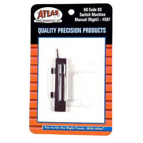 Atlas - AT-587 - Right Hand Manual Switch Machine, Code 83 (HO Scale)