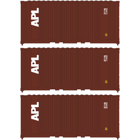 ATH17693 - 20' Panel Side Container - APL 3pc (N Scale)