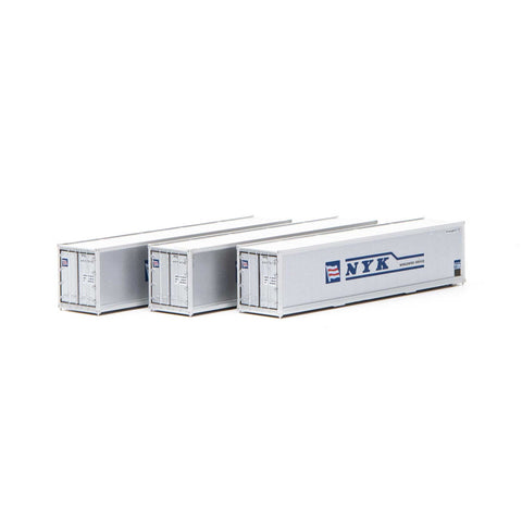 ATH17705 - 40' Smooth Side Container - NYK 3pc (N Scale)