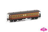 NSWGR End Platform Cars Set 5 Red & Russet FO045 (4 Car set)