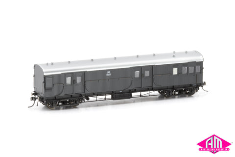 LHG Brake Van LHG 5820 No end windows, Weathered Grey, Silver roof (LHG004)