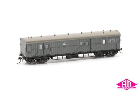 LHG Brake Van LHG 6971 No end windows, Weathered Grey, Weathered roof (LHG005)
