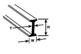 BFS-2 - Styrene - I Beam - 1/16"
