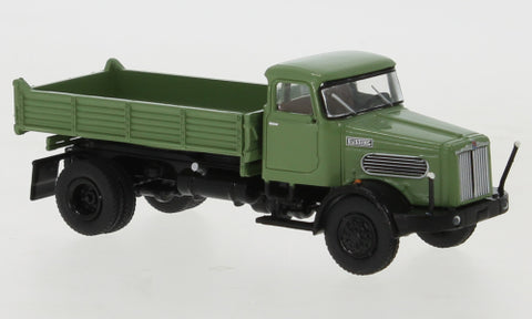 BK79251 - Büssing Commodore SAK Dump Truck, Green/Black (HO Scale)