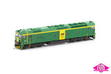 BL Class Locomotive BL28 Australian National Green & Yellow with Green Roof (BL-2) HO Scale