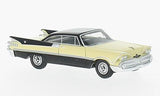 BOS87056 - 1959 Dodge Custom Royal Lancer Coupe - Beige/Black (HO Scale)