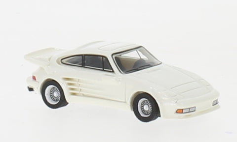 BOS87656 - Porsche 911 Turbo Gemballa Avalanche - Metallic White (HO Scale)