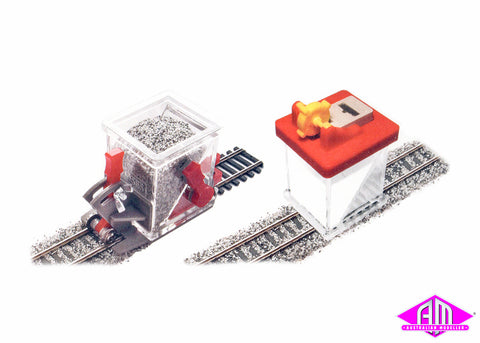 BS-HO-03 Advanced Ballast Spreader Car & Glue Applicator HO Scale