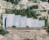 C1158 - Retaining Wall Concrete 6pc (N Scale)