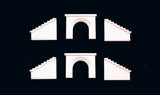 C1163 - Masonry Arch Culverts 2pc (N Scale)