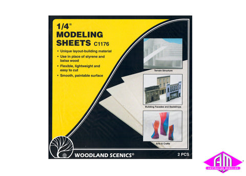 C1176 - Modelling Sheets 1/4" 2pc