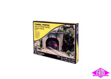 C1257 - Double Portal Cut Stone 1pc (HO Scale)