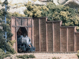 C1260 - Retaining Wall - Timber 3pc (HO Scale)