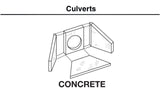 C1262 - Culverts - Concrete 2pc (HO Scale)