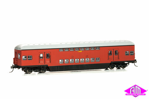 CH-TUL-1B Tulloch Double Deck Trailers T4898 & T4906 Tuscan Low Black (Twin Pack)
