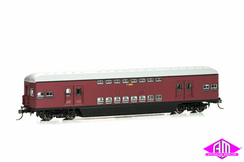 CH-TUL-2A Tulloch Double Deck Trailers T4900 & T4910 Indian Red High (Twin Pack)