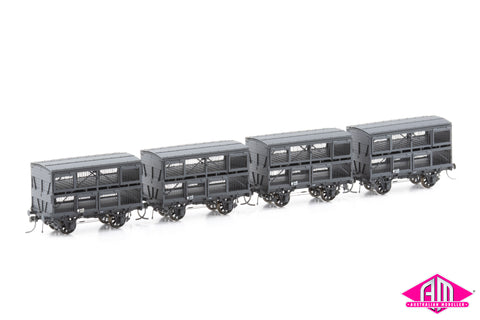 NSWGR GSV 4 Wheel Sheep Van - No's: 26566, 26573, 26579, 26585 - Pack #2