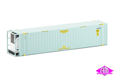 46'6" Reefer Container Toll V3 Light Blue No Logo Twin Pack CON-105