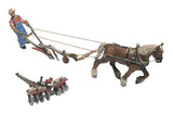 D210 - Plow Disc Horse & Man (HO Scale)