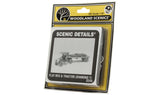 D244 - Flatbed Truck & Tractor (HO Scale)