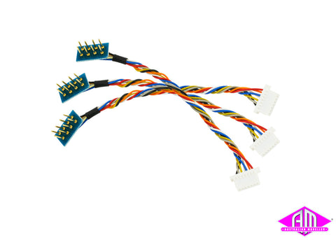 DCC Concepts DCC-8P7JST - Decoder Harness 8 Pin to 7 Pin Mini JST (3 Pack)
