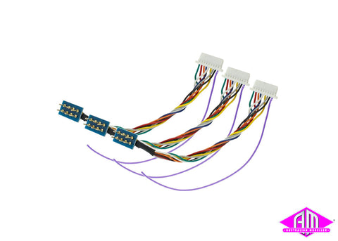 DCC Concepts DCD-HZ218.3 - NEM652 8 Pin to JST Harness (For ZN218 Decoders) (3 Pack)