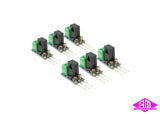 DCC Concepts DCD-SDC6 - DCC Decoder Converter 3 Wire to 2 Wire (6 Pack)