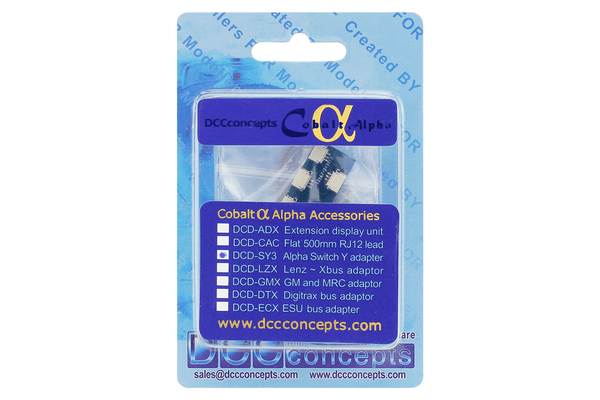DCC Concepts DCD-SY3 - Cobalt Alpha Switch Y-Connectors (3 Pack ...