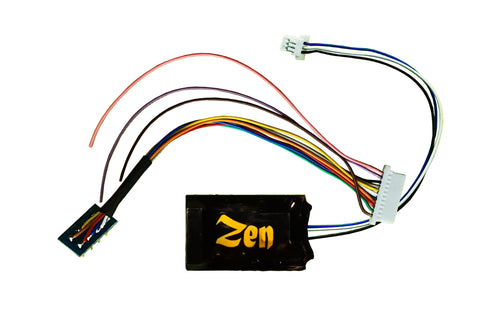 DCC Concepts DCD-ZNM.HP.6 - Zen Black Decoder - Midi-Sized, 8-Pin Harness, High Power, 6 Function