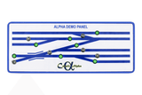 DCC Concepts DCP-CBSDC - Cobalt iP Analogue and Omega Switch Pack with LEDs - Red & Green