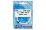 DCC Concepts DCW-32WH - Decoder Wire - Stranded - White - 6m