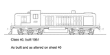 DS-40 - 40 Class Diesel Locomotive A1A-A1A