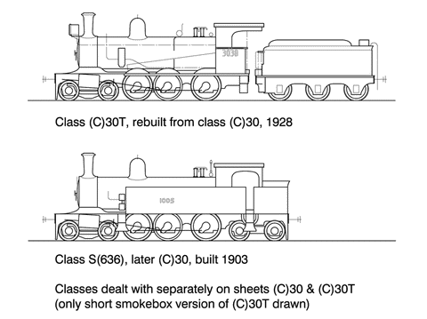 DS-C30T - 30T Class Steam Locomotive 4-6-0