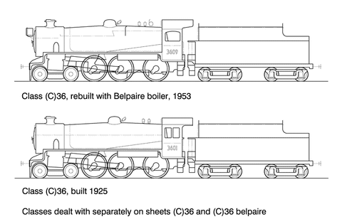 DS-C36 - 36 Class Steam Locomotive 4-6-0