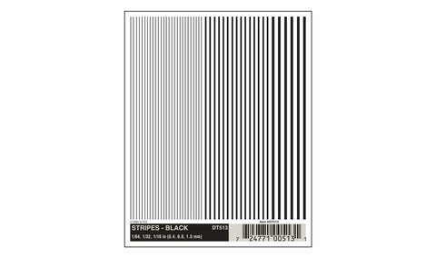 DT513 - Dry Transfer - Stripes Black