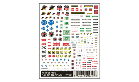 DT571 - Dry Transfer - Railroad Signs