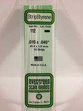 EG112 - Styrene Strip - 0.015 x 0.040 (10pc)