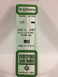 EG115 - Styrene Strip - 0.015 x 0.100 (10pc)