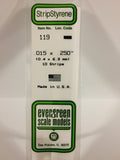 EG119 - Styrene Strip - 0.015 x 0.250 (10pc)