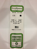 EG131 - Styrene Strip - 0.030 x 0.030 (10pc)